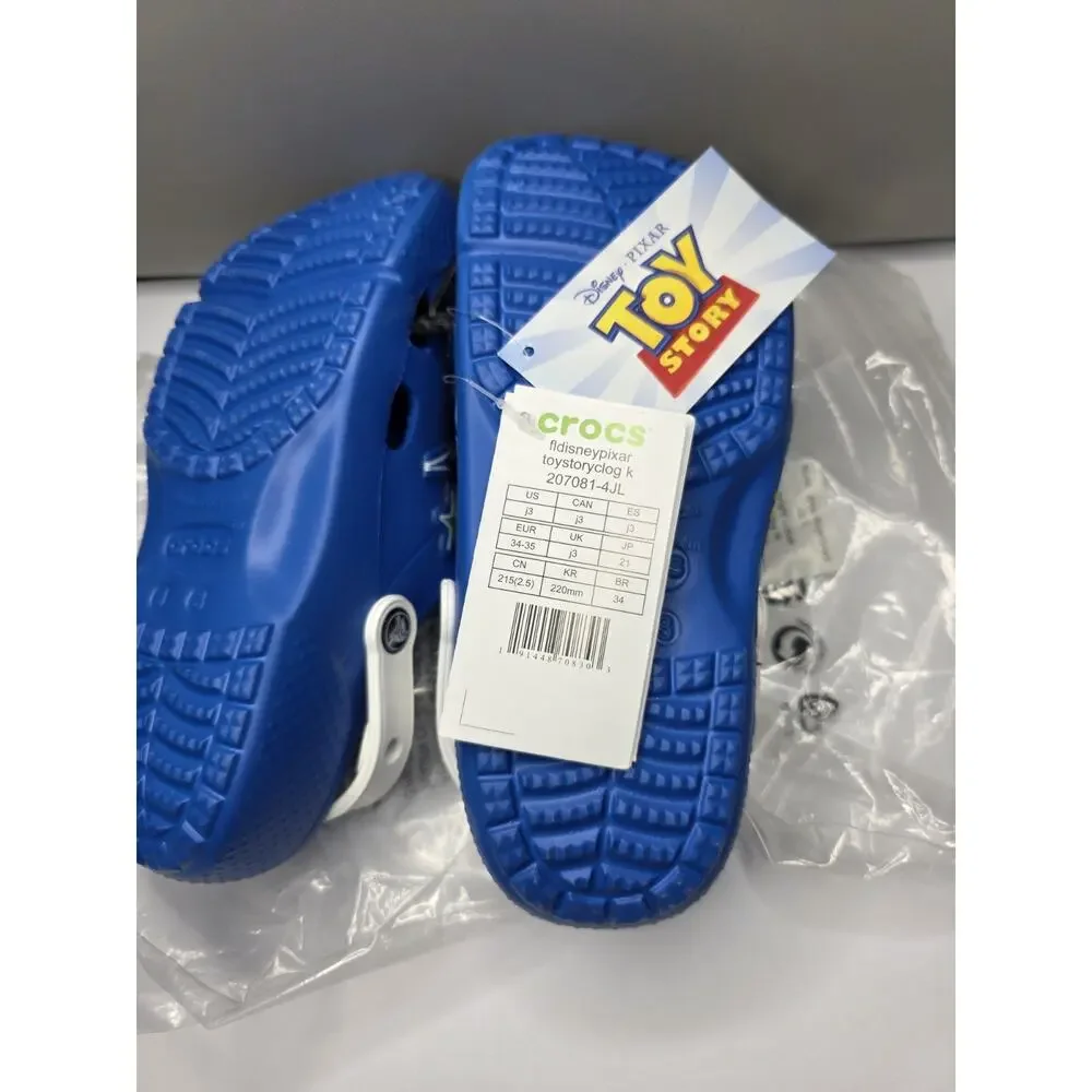CROCS Disney Pixar Fun Lab Kids Toy Story 4 Classic Clog Size J3 Junior 3 NWT